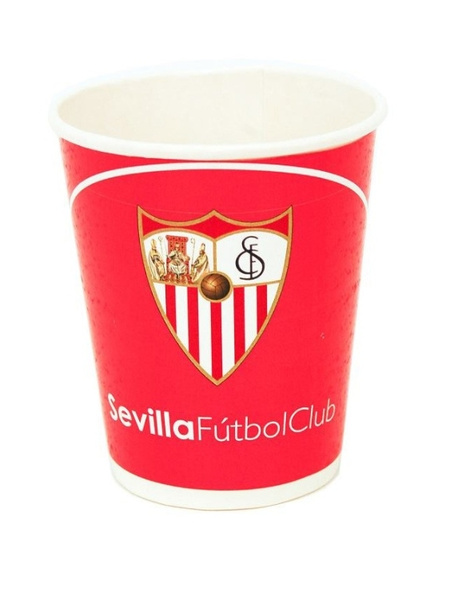 Vasos Sevilla F.C. 8 unid. desechables