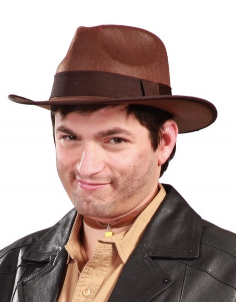 Sombrero Indiana marrón adulto