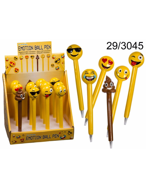 POLYRHYPE BOLIGRAFO, EMOTICONOS 16CM