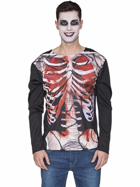 Camisa Esqueleto Zombie Adulto