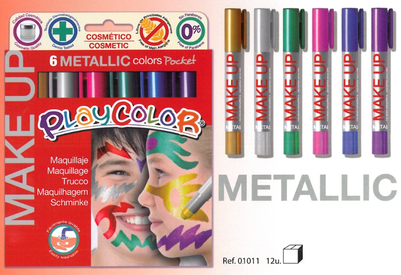 Make Up Metallic 6 Barras Surt.Playcolor
