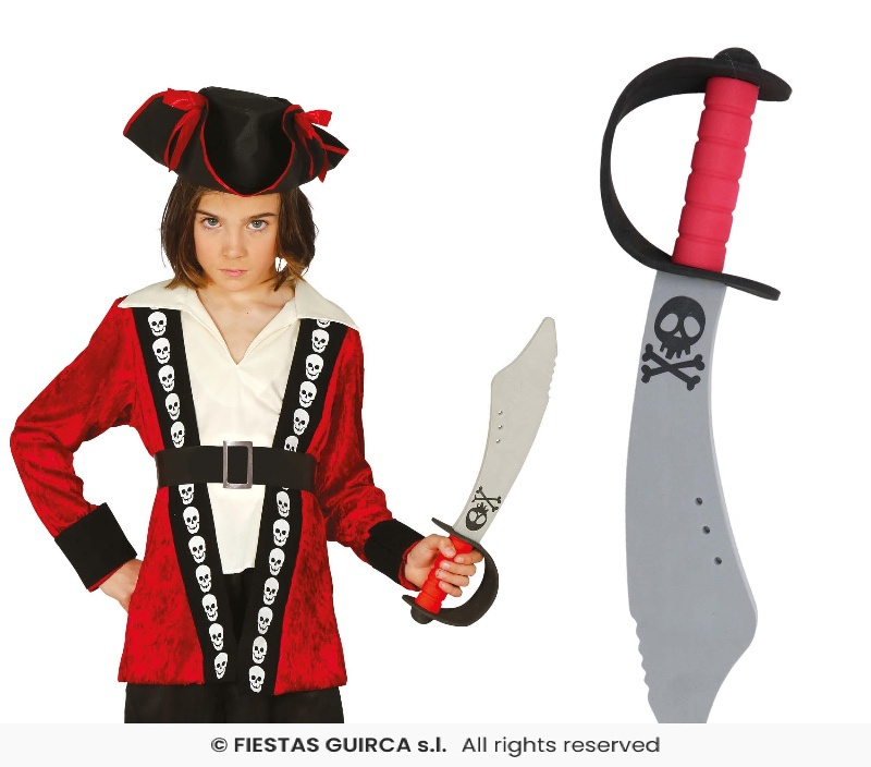 Goma Eva criança pirata espada