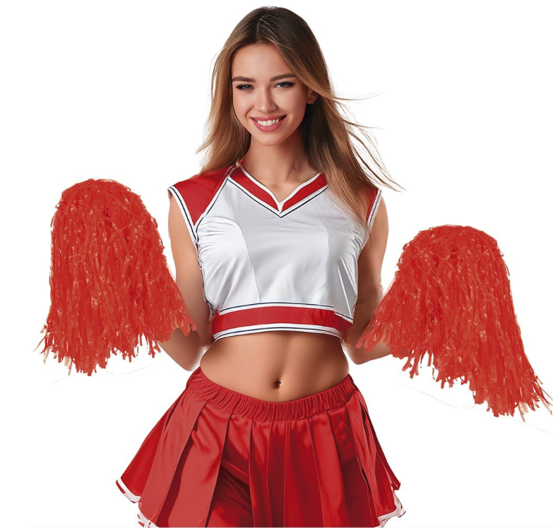 2 cores Pom Pom Cheerleader