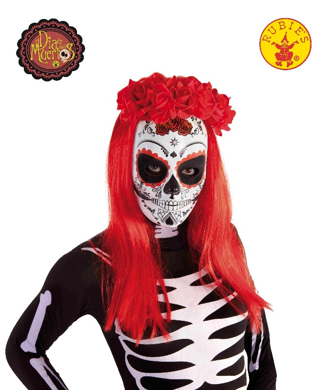 Máscara Calavera Katrina Rosas