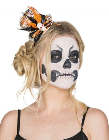 Sombrero Mini Halloween Calavera Clip