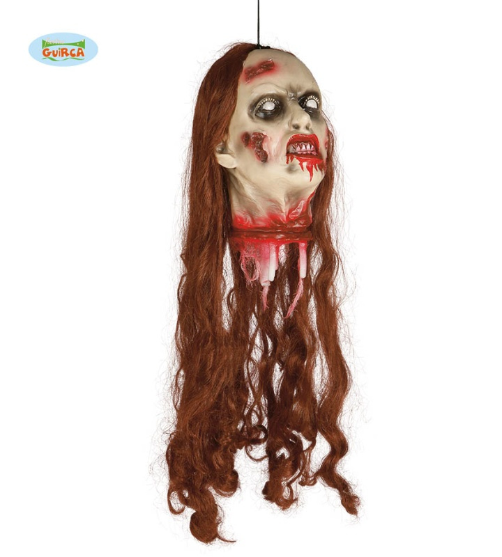 Colgante Cabeza Zombie 60 Cm
