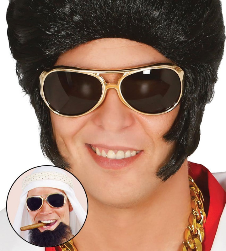 Gafas doradas cantante