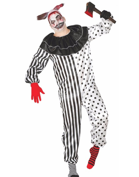 Palhaço adulto do traje do Pierrot