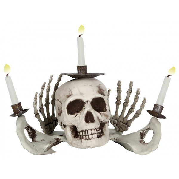 Candelabro Calavera 3 Portavelas
