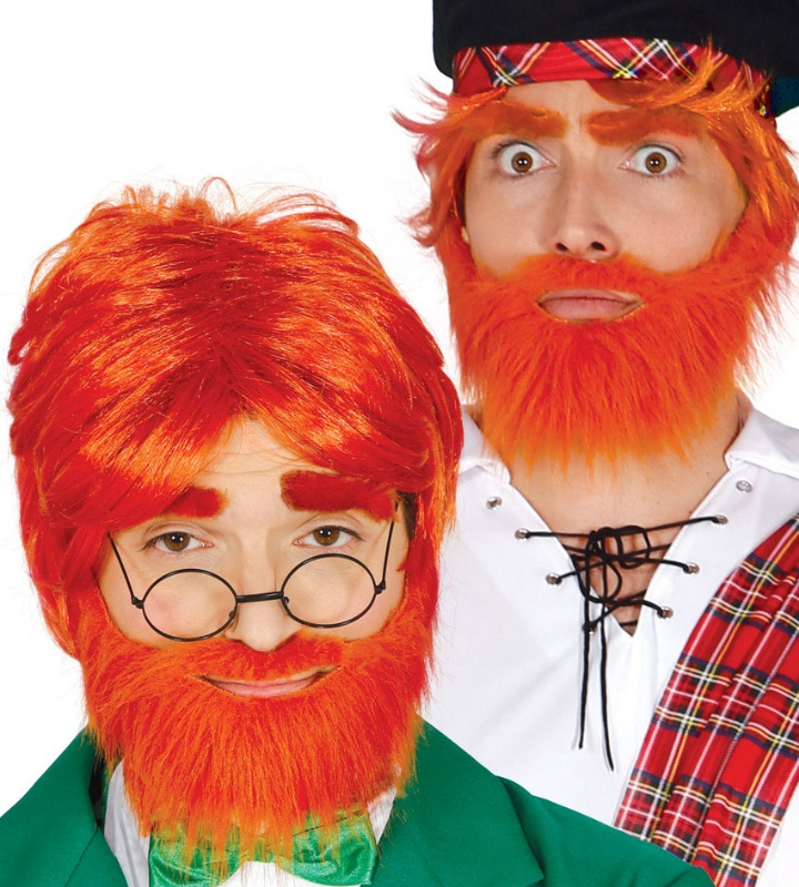 CABELO DE CABELO VERMELHO COM BARBA