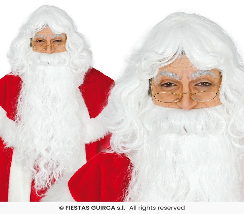 Peruca e Barba Branca Extra