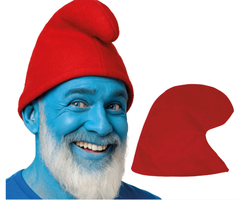 Gorro Gnomo/Pitufo Rojo