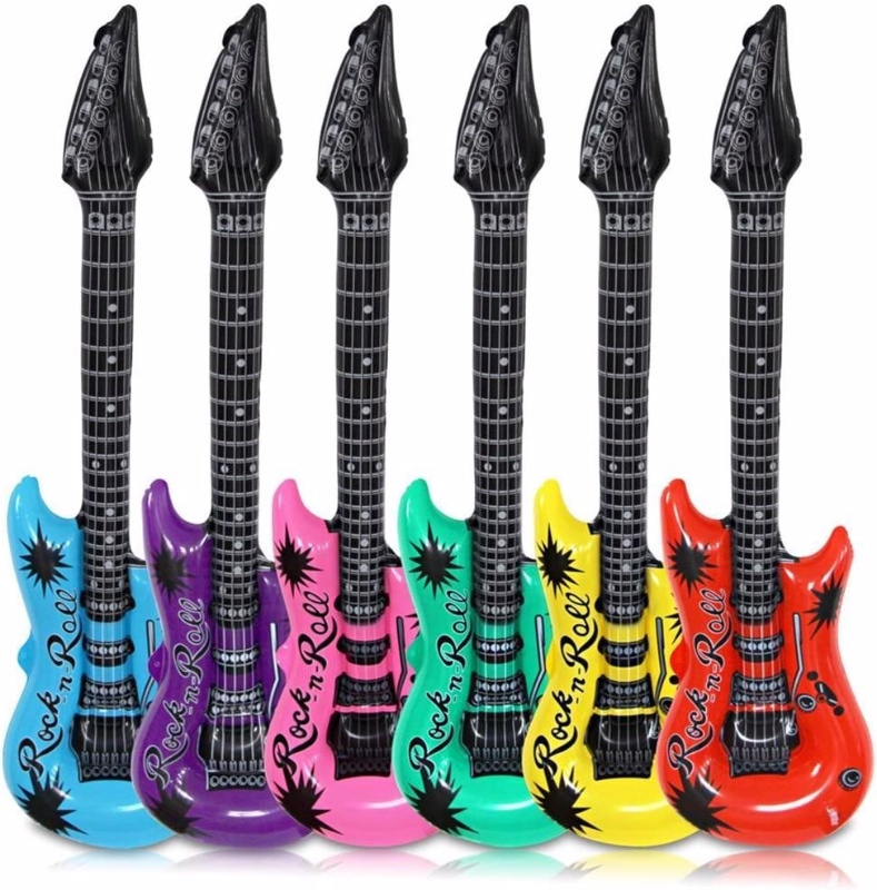 Guitarra elétrica inflável