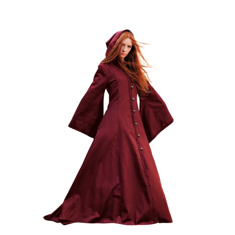 Disfraz Medieval Casandra Burdeos Adulta