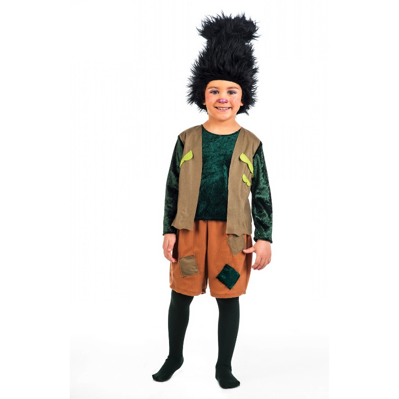 Disfraz Troll Niño Con Peluca Infantil