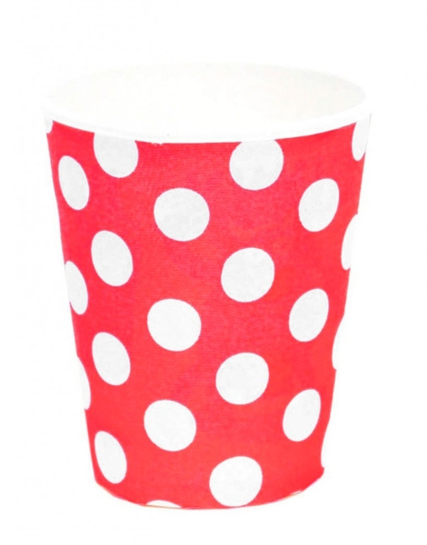 Vasos Lunares Rojos desechables