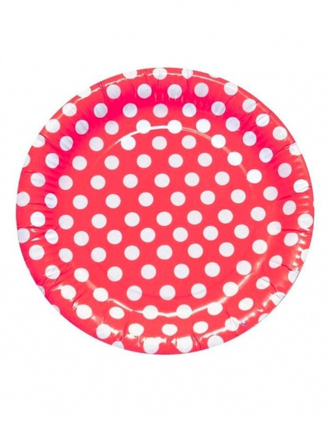 Platos Lunares Rojos desechables