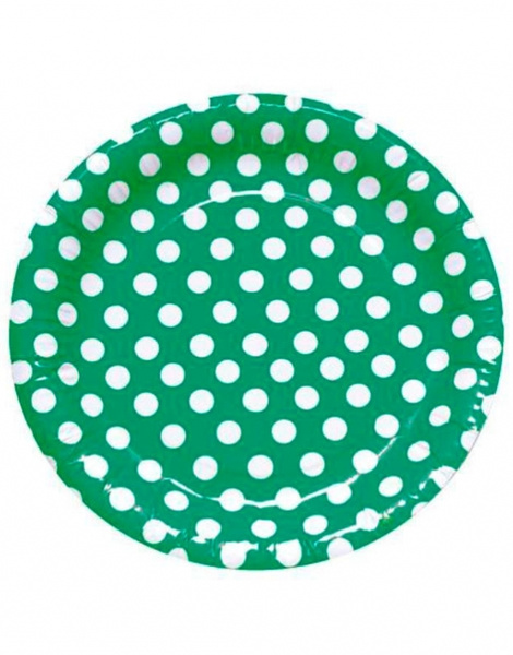 Platos Lunares Verdes Desechables