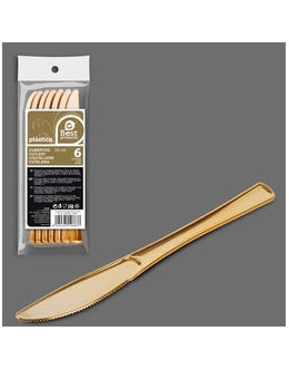 Big faca 6uds ouro. 20cm
