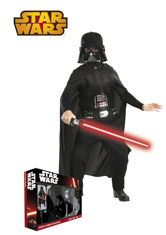 Traje Darth Vader Com Espada Menino