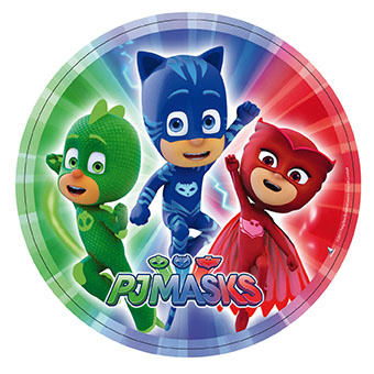 Platos 23cm PJ Masks desechables 8 ud.