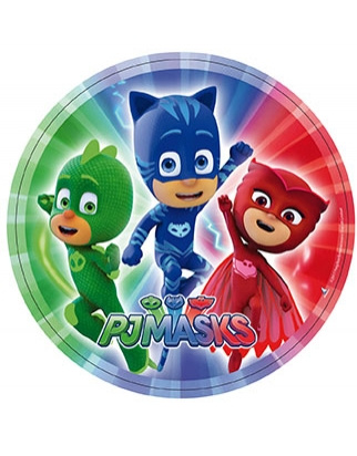 Platos 23cm PJ Masks desechables 8 ud.