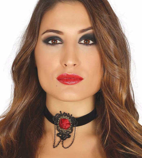 Collar con rosa