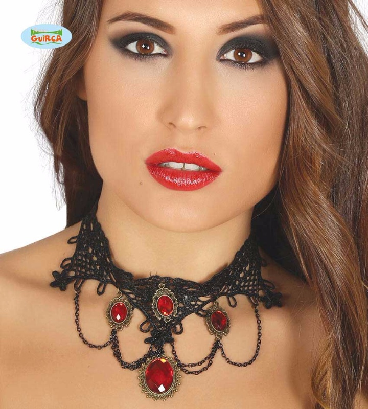 Collar con rubies