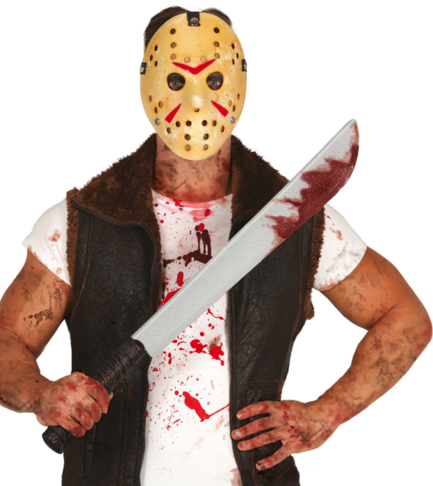 Machete con sangre 75 cms.