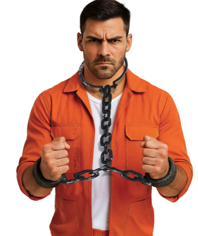 Grilletes cuello y manos 110 cms.