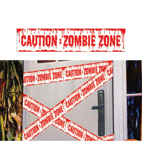 Cinta Caution Zombie 600 x12 cms.