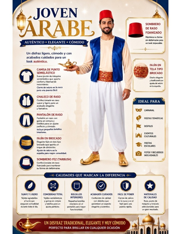 Fato de Aladim Adulto