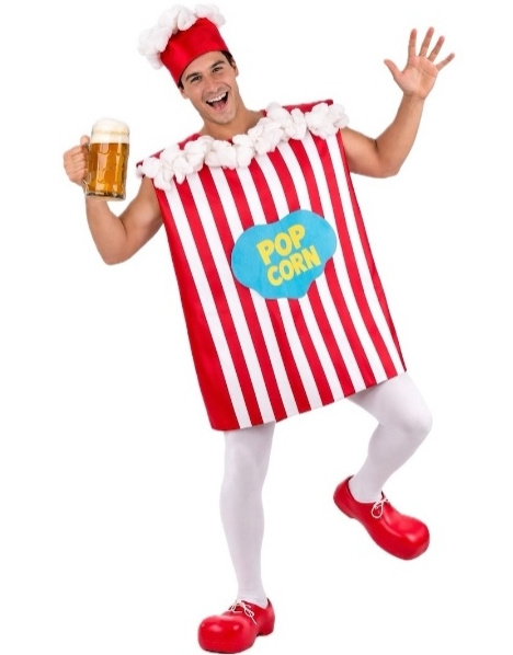 Disfraz Caja Palomitas adulto