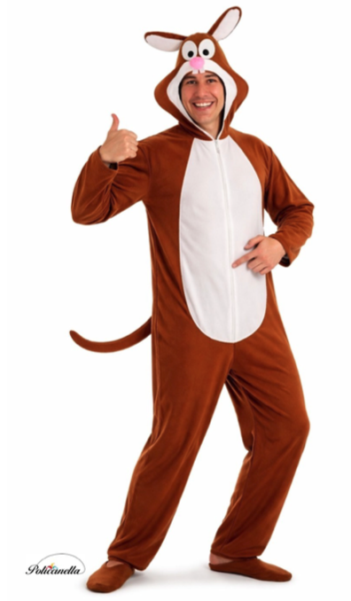 Fato de fantasia de coelho adulto