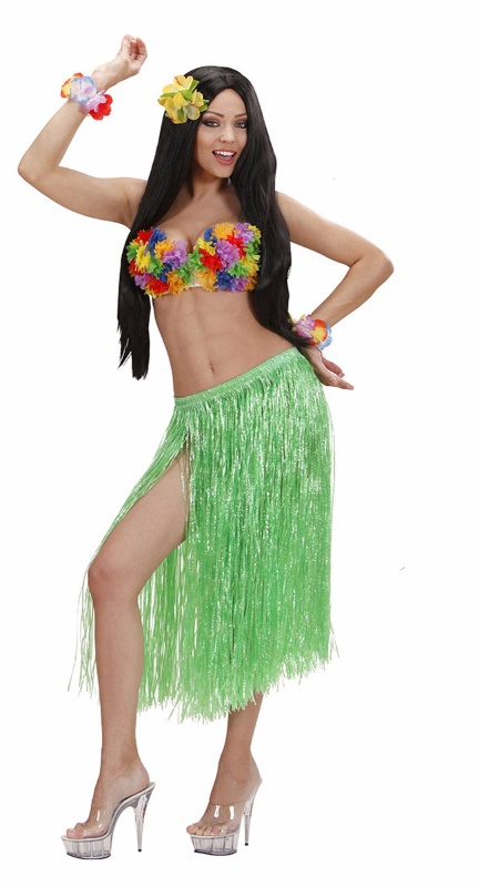 Falda Hawaiana verde  oferta