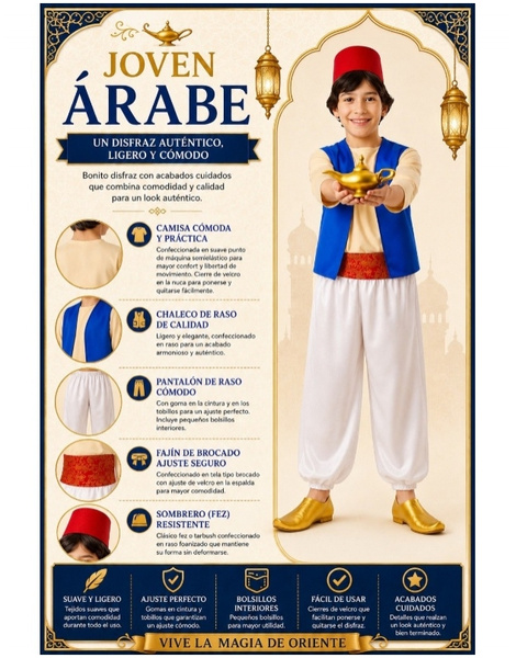 Fato de Aladdin para criança