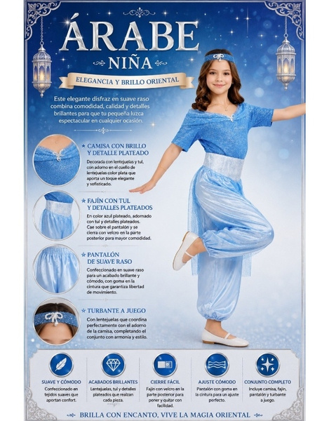 Fato de Jazmin para menina