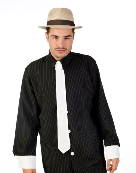 Camisa ganster con corbata