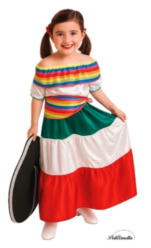Disfraz Mejicana para niña
