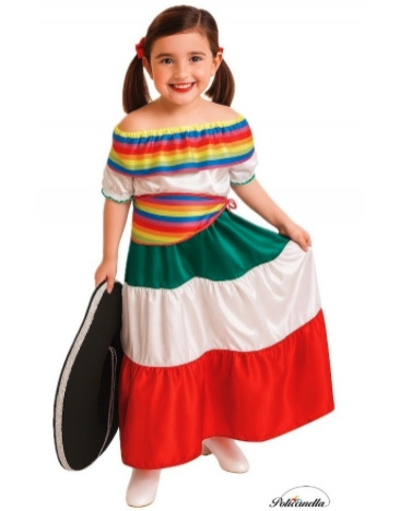 Disfraz Mejicana para niña