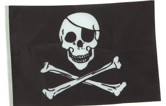 Bandera Pirata 45x30cm new