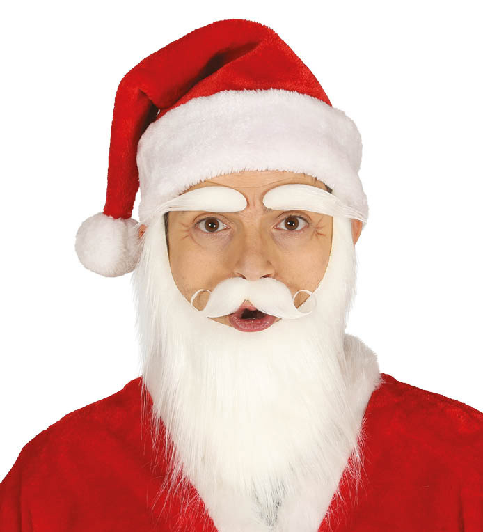 Gorro Papa Noel lujo adulto 44 cms.