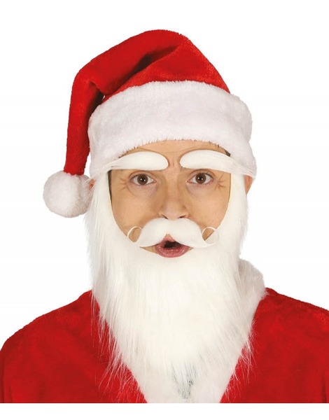 Gorro Papa Noel lujo adulto 44 cms.