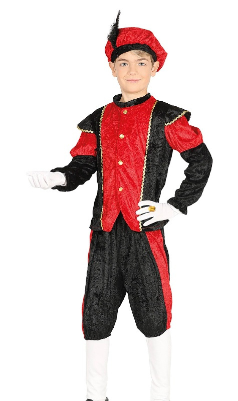 Disfraz Paje rojo infantil oferta