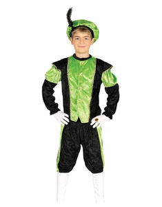 Costume Paje verde crianças