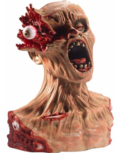 Busto Zombie terror en Látex