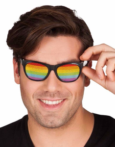 Óculos multicoloridos