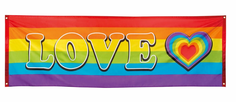 Bandera banner LOVE (74x220 cm )