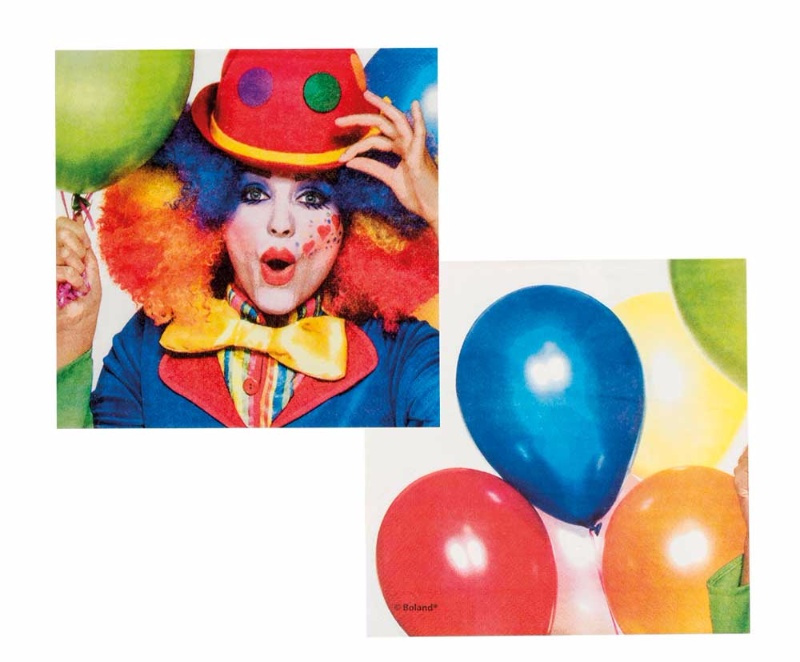 Клоуны 23 ребенка. Салфетки клоуны. Салфетки с клоуном и каруселью. 23 Клоуна. Клоун с воздушными шарами акварель.