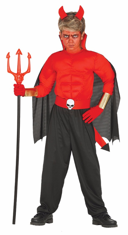 Disfraz Diablo musculoso para niño